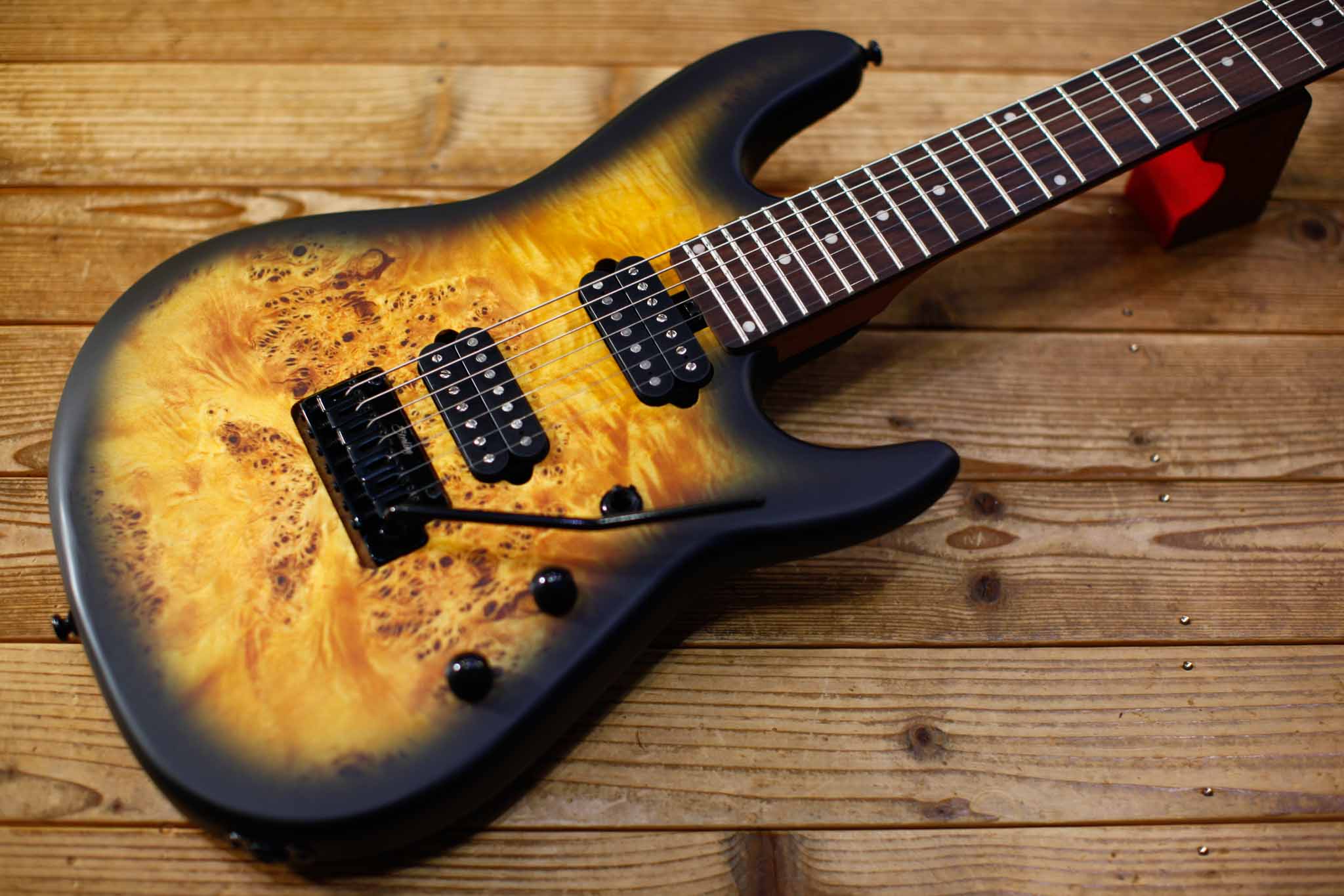 【SOLD】Sterling by MUSIC MAN RICHARDSON 7 / Natural Poplar Burl Burst / Jason Richadson Signature
