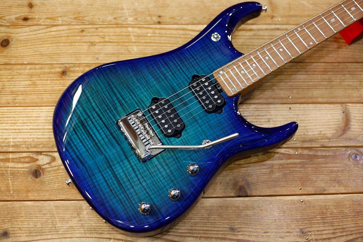 【SOLD】MUSIC MAN JP15 6st Cerulean Paradise Flame 【ピエゾピックアップ搭載】