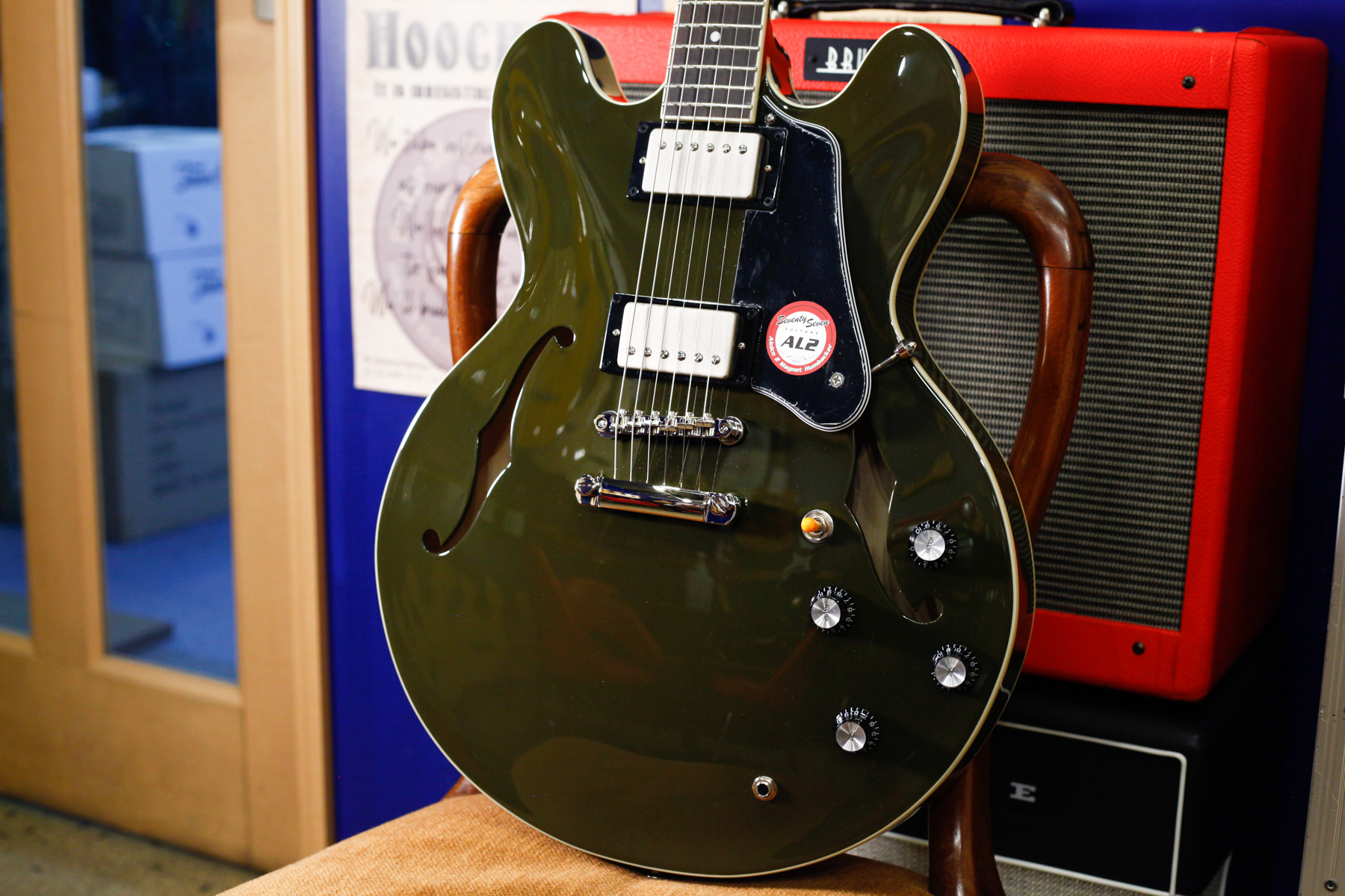 【SOLD】Seventy Seven Guitars EXRUBATO-STD/JT OLG (Olive Green)