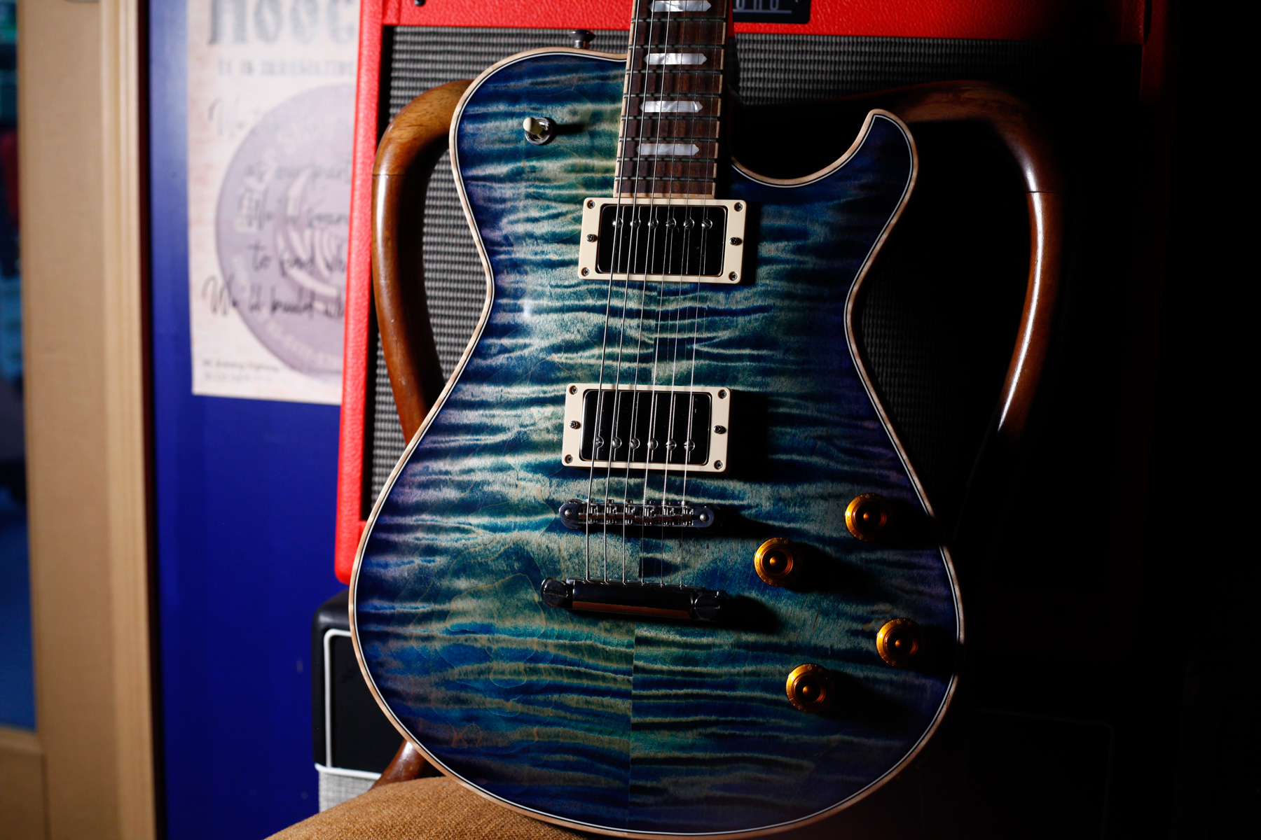 Knaggs Guitars – Influence Series – Kenai T2 #1473 | Green Blue Burst【USED】