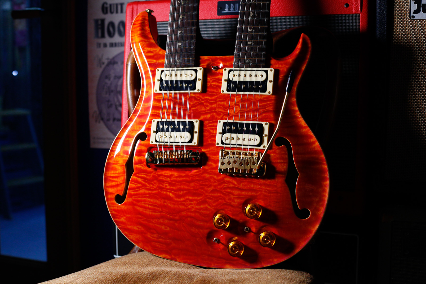 PRS Private Stock #515 Santana II Doubleneck|Orange 2005年製 【USED】