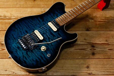 【商談中】【ロックギターの王様】MUSIC MAN AXIS Yucatan Blue Quilt