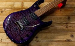 【SOLD】MUSIC MAN JP15 7 String Purple Nebula Quilted Maple Top
